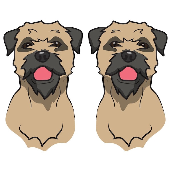 Border Terrier Dog Decal, Dog Lover Decor Vinyl Sticker